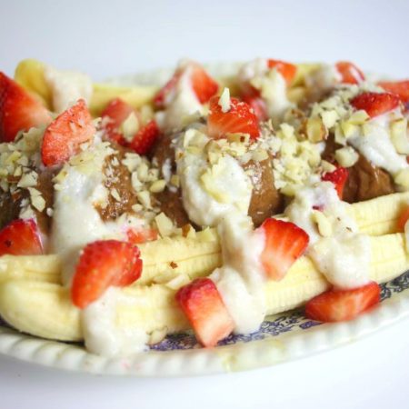 banana split cru vegan