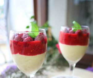 creme cajou coco framboise basilic