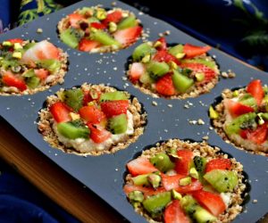 Tartelettes crus végétales aux fruits
