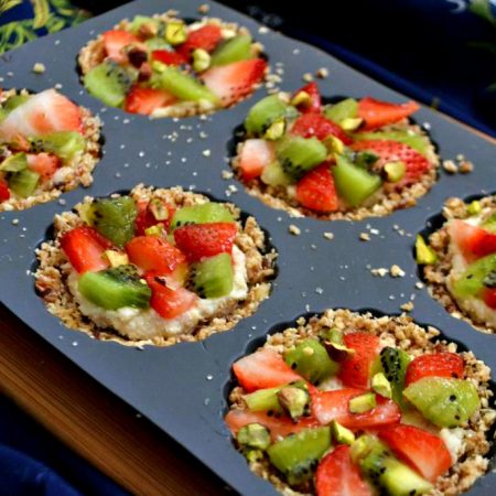 Tartelettes crus végétales aux fruits