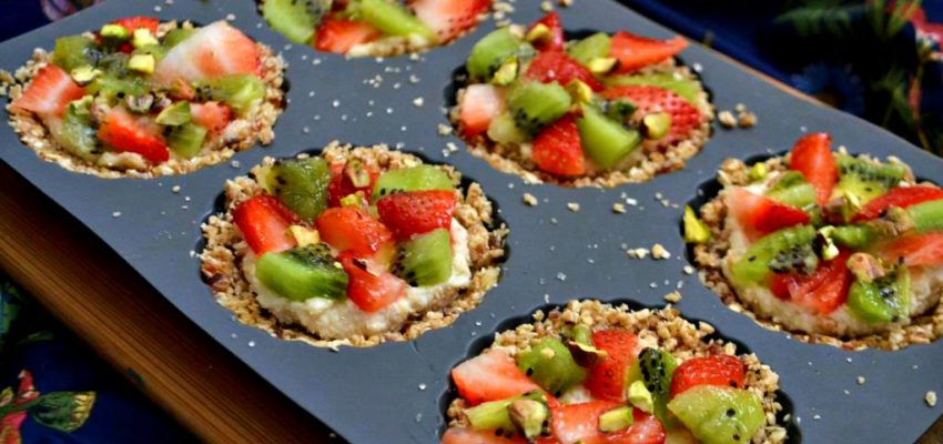Tartelettes crus végétales aux fruits