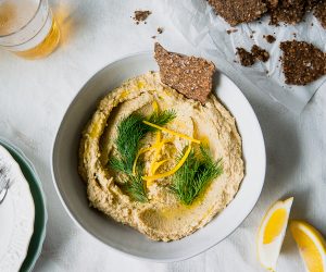 Recette de houmous citron aneth vegan