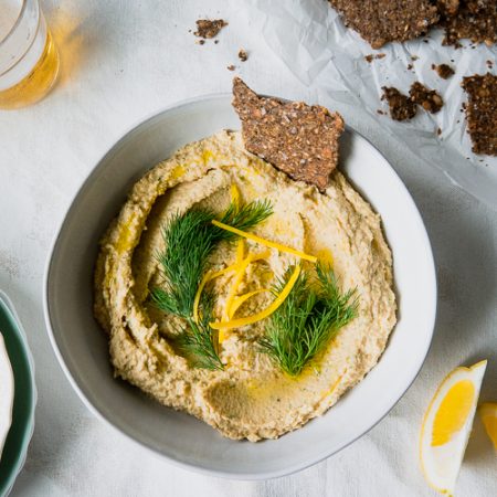 Recette de houmous citron aneth vegan