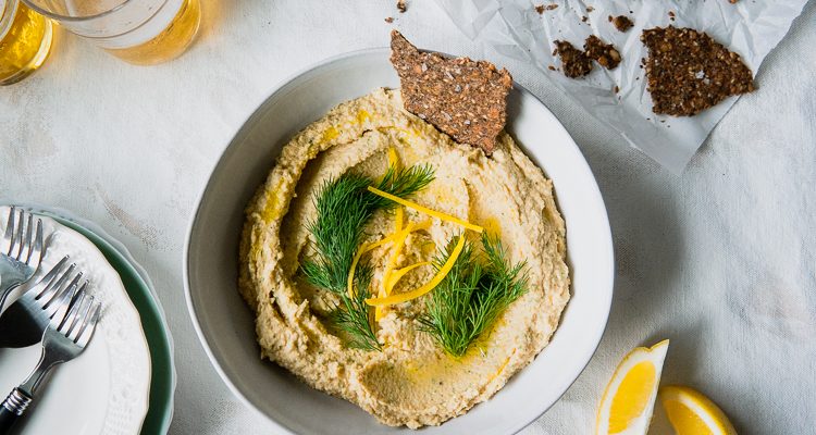 Recette de houmous citron aneth vegan