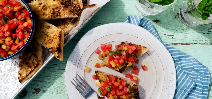 recette bruschetta tomate vegan