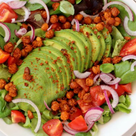 Salade de pois chiches rôtis au paprika