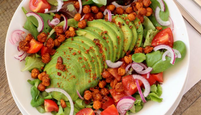 Salade de pois chiches rôtis au paprika