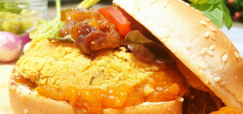 Burger aux saveurs indiennes