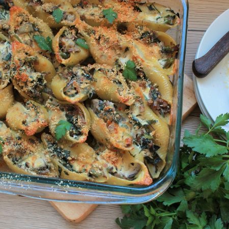 gratin pâtes champignons
