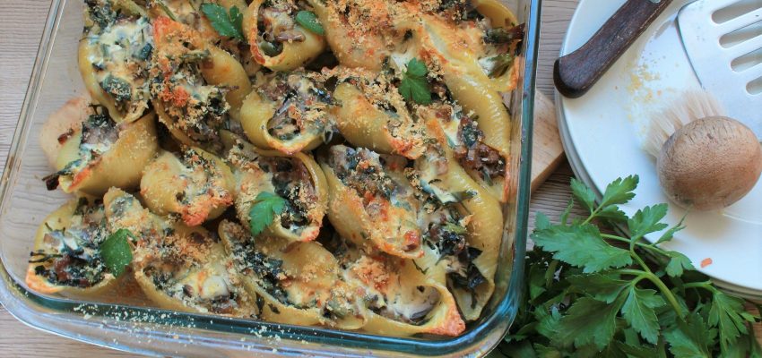 gratin pâtes champignons