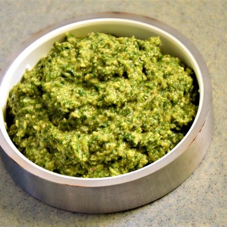 sauce roquette pois chiche
