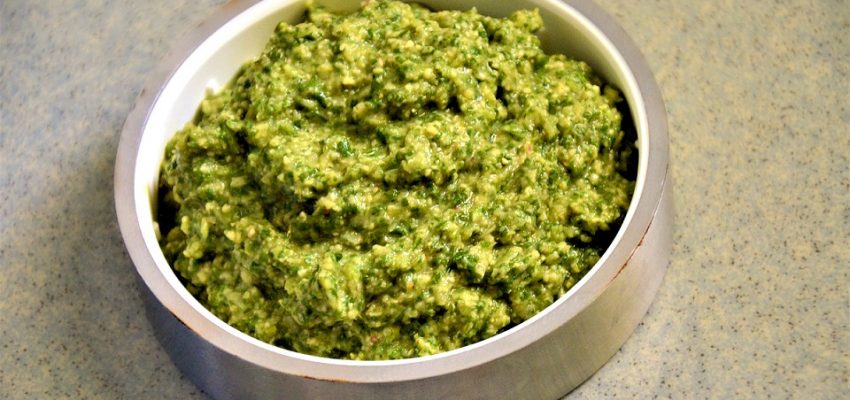 sauce roquette pois chiche