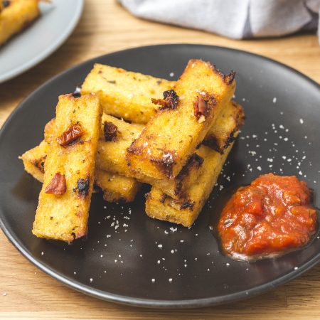 frite polenta tomate maison végétal