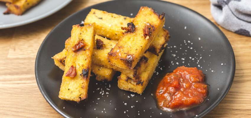 frite polenta tomate maison végétal