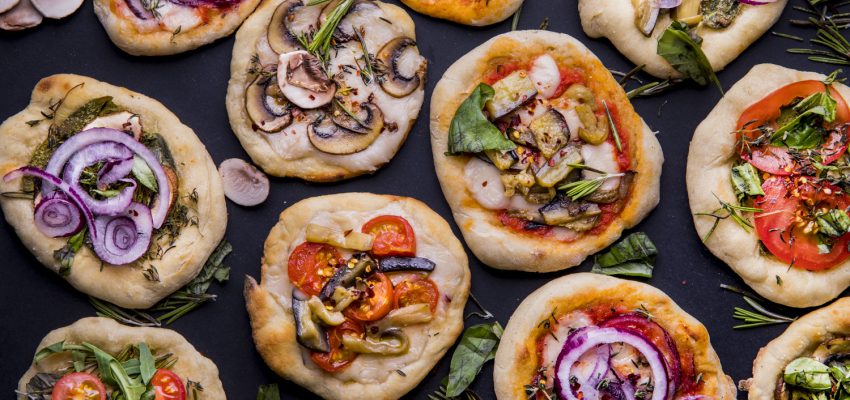 Pizza maison aux petits légumes