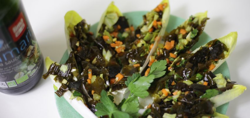 Endives farcies au tartare d’algue Kombu