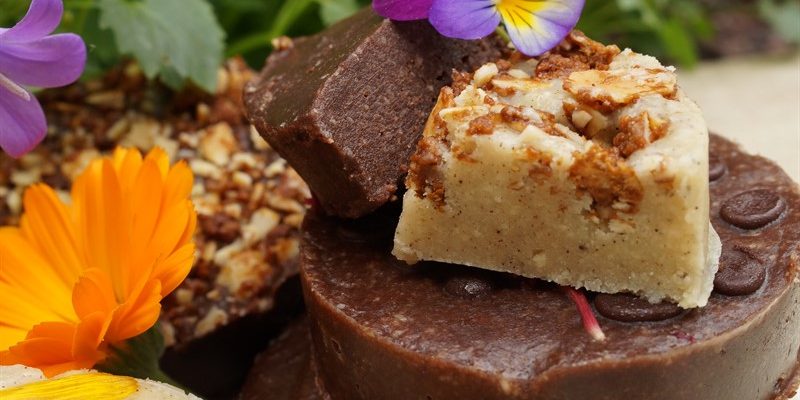 Fudges gourmands chocolat et vanille