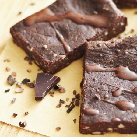 Brownie cru et 100% végétal