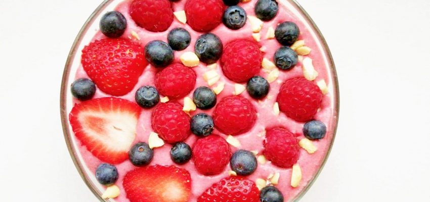 Smoothie à la fraise et au chanvre