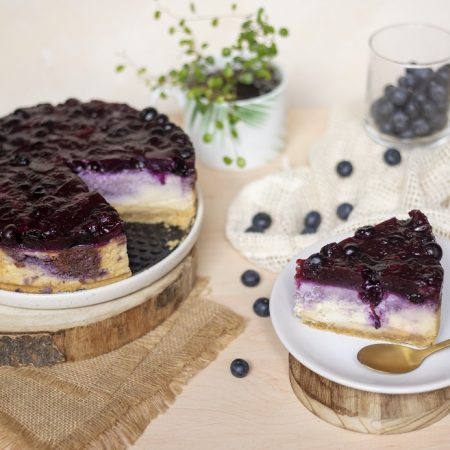 Cheesecake aux myrtilles