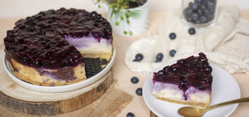 Cheesecake aux myrtilles
