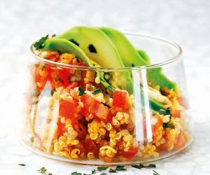Salade de quinoa aux paillettes d’algues