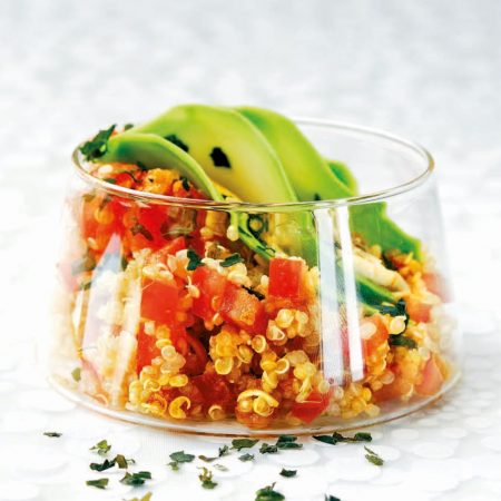 Salade de quinoa aux paillettes d’algues