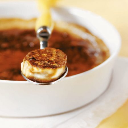 Crème caramel au thym