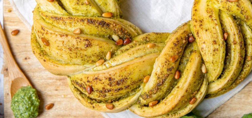 Babka au pesto de basilic