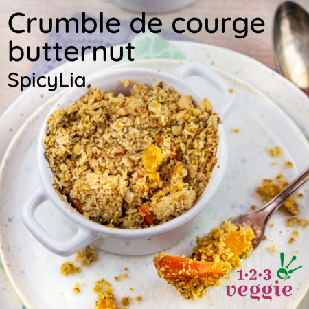 Crumble de courge butternut