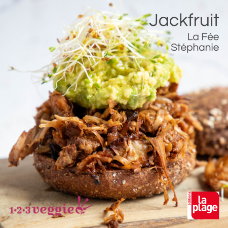 pulled jackfruit sandwich