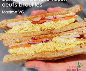 sandwich tofu oeuf brouillé