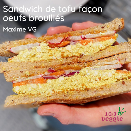 sandwich tofu oeuf brouillé