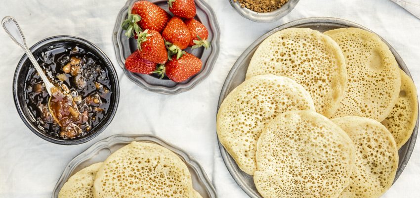 Crêpes «&nbsp;mille trous&nbsp;» (baghrir)