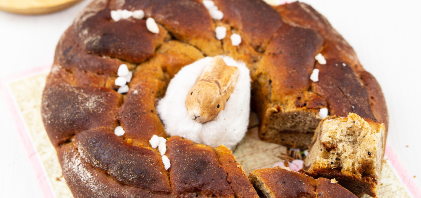 Brioche au café et praliné