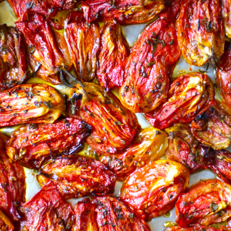 Tomates confites à l’huile et au thym