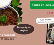 cours cuisine bourguignon végétal avec Andréa